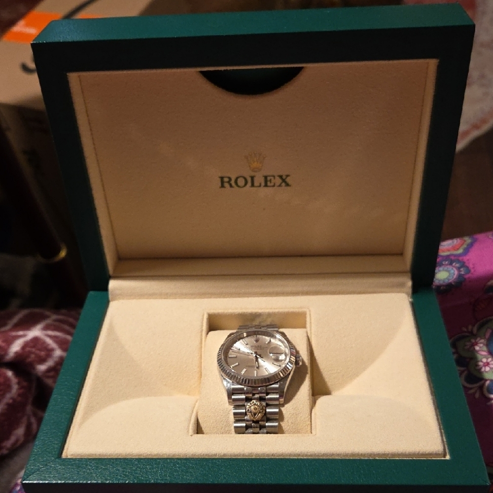 Rolex Two-Tone Silver and Gold Men's Watch